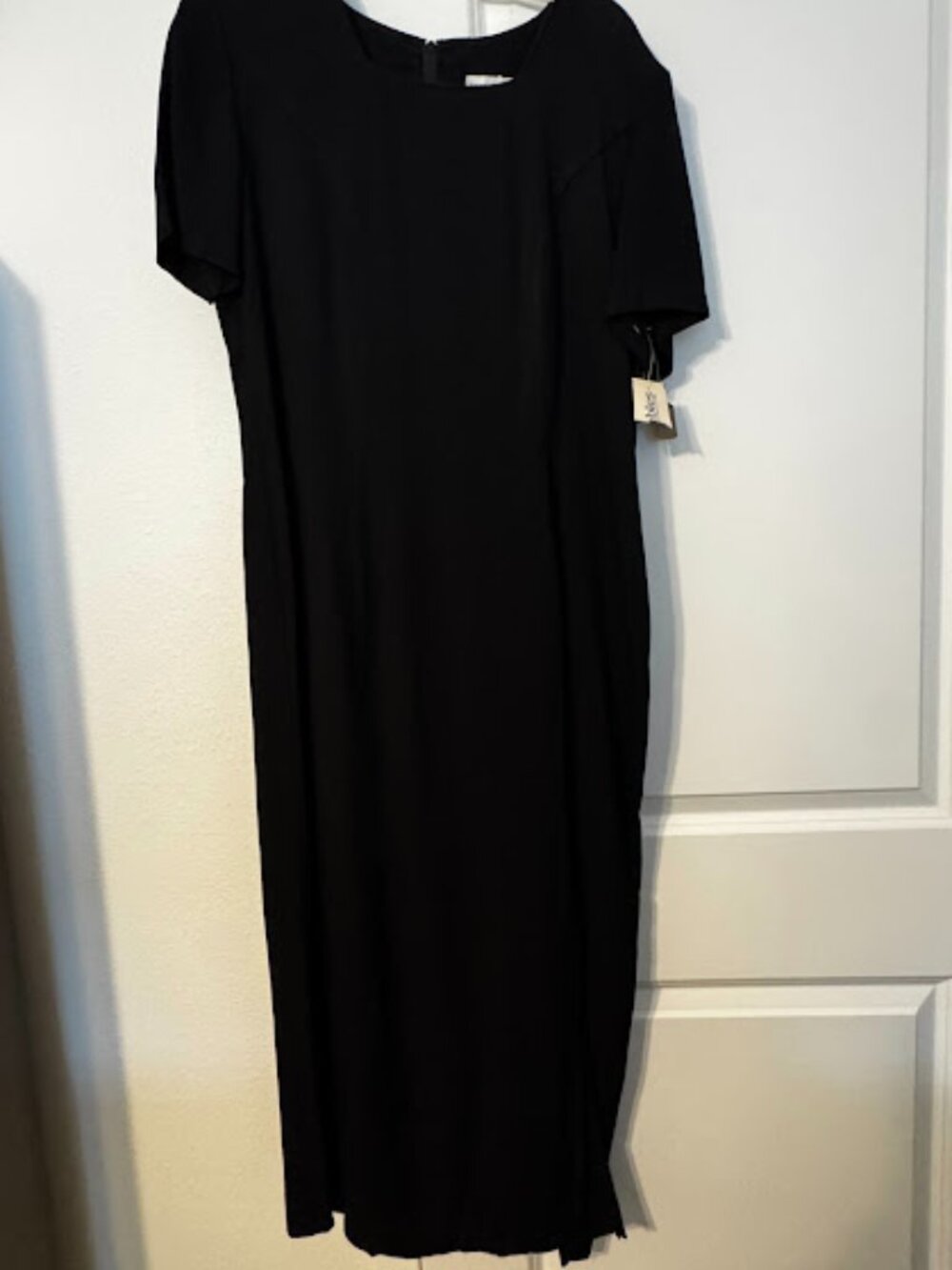 Vintage 90s Betsy's Things Black Sheath dress size 14